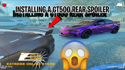 Ford Mustang GT500 Conversion Rear Spoiler High Wing Extreme Online Store ft.  @lifeoftreysempire2661