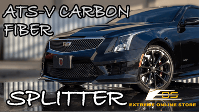 Extreme Online Store | 2016-UP Cadillac ATS-V Carbon Fiber Front Splitter Installed by @JetFuelOnly