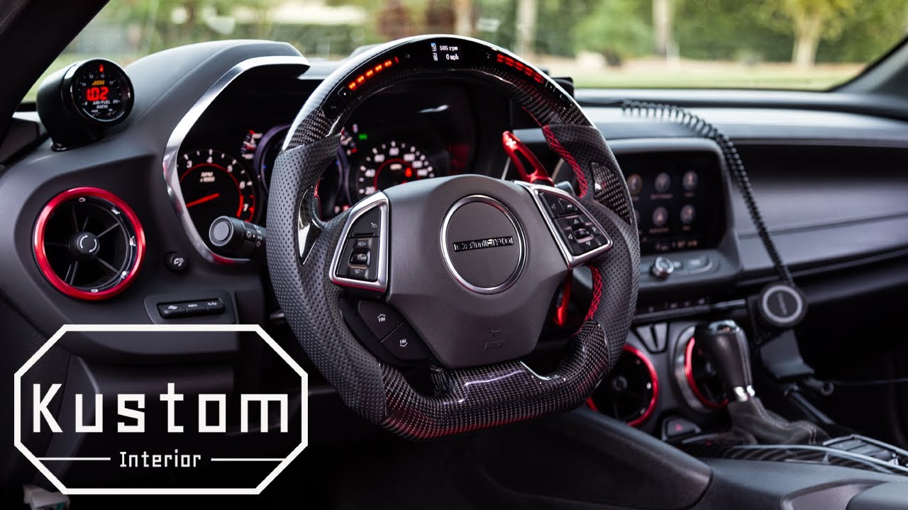 2016+ Camaro Carbon Fiber Steering Wheel Upgrade DroppinGearz