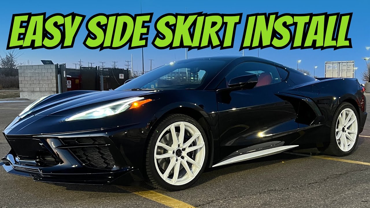 Corvette C8 Z51 Add On Side Skirts Rocker Panels Installation