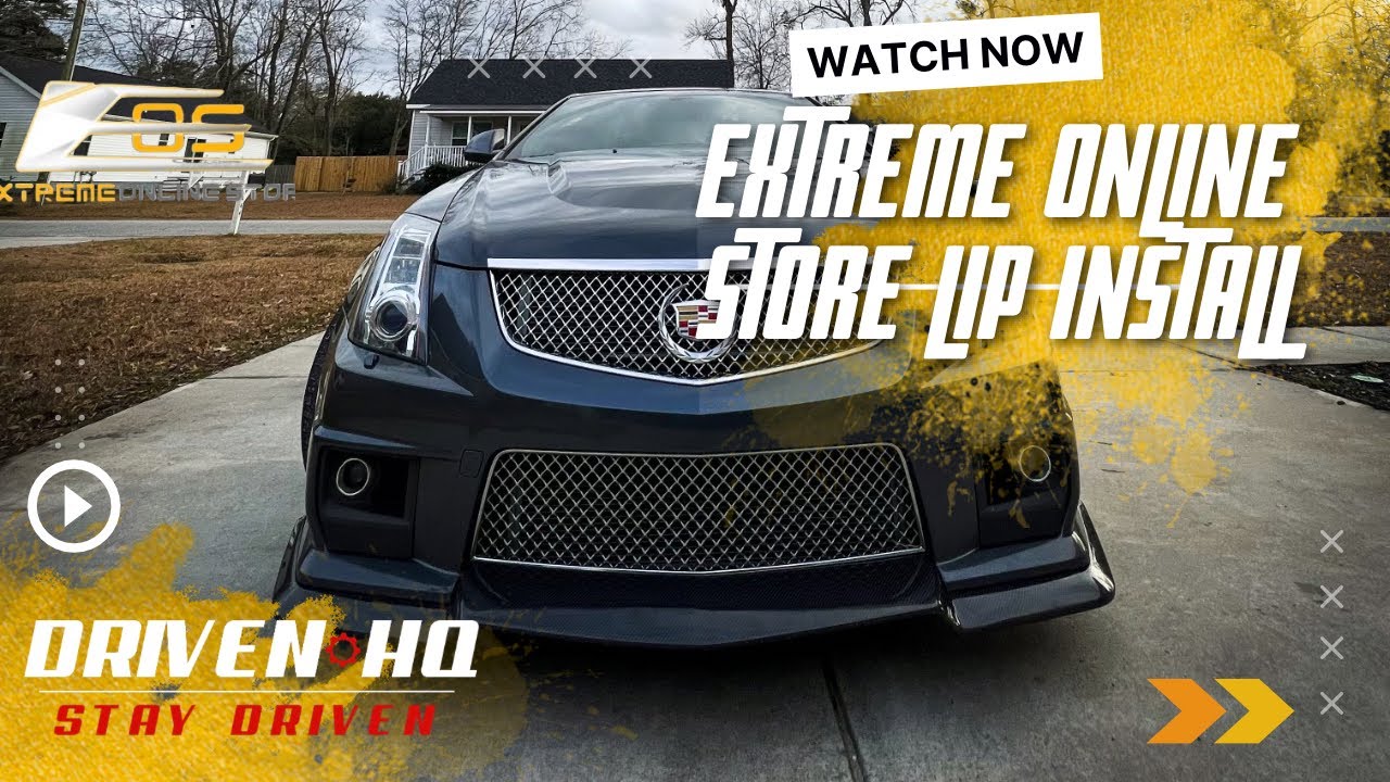 Cadillac CTS V Front Splitter Lip Ground Effect Installation Extreme O