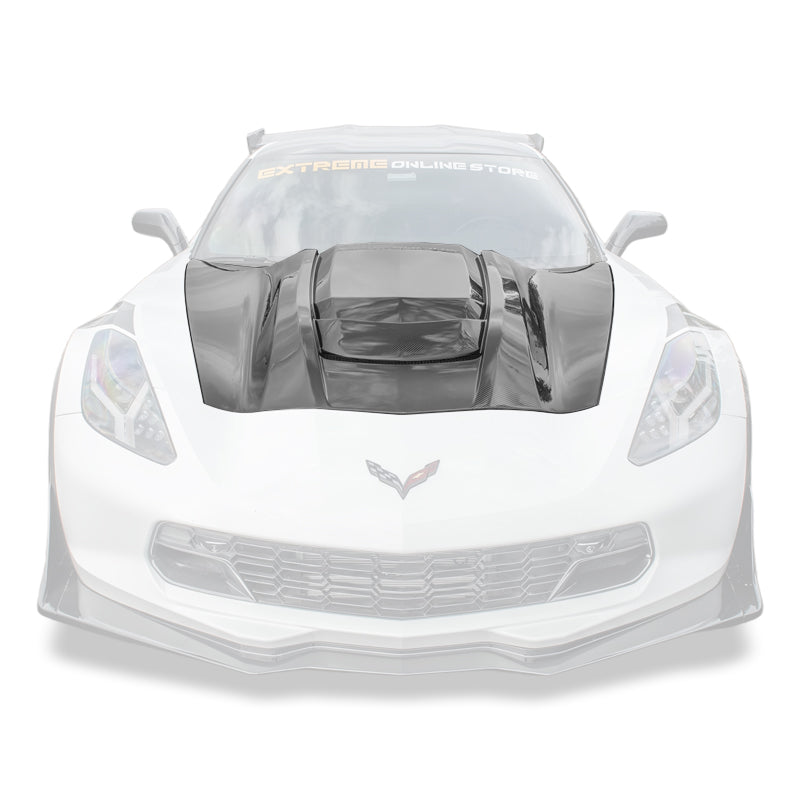 Corvette C7 Carbon Fiber Hood Vent Louver Cover | Stingray / Grand