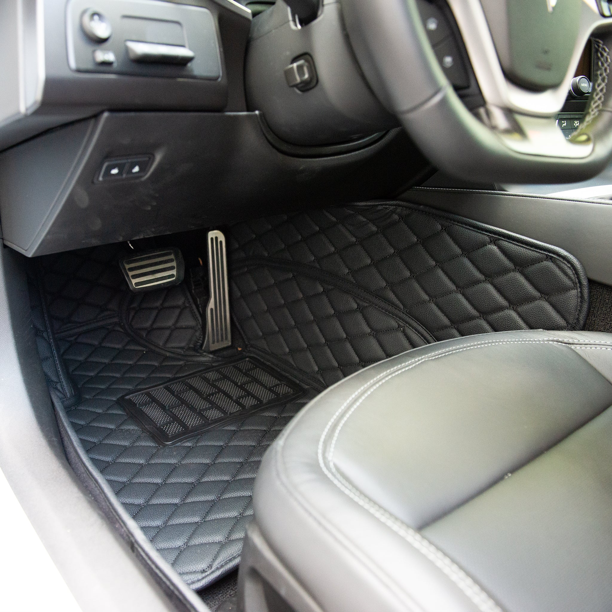 Chevrolet Corvette C7 Premium Custom Leather Floor Mats Liners