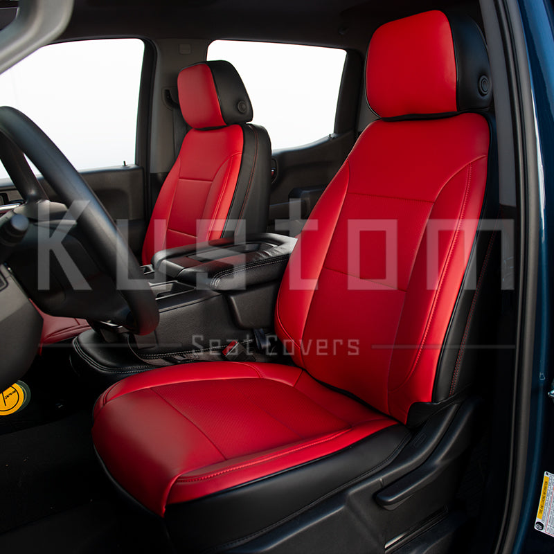 2019-Up Chevrolet Silverado Custom Leather Interior Seat Covers