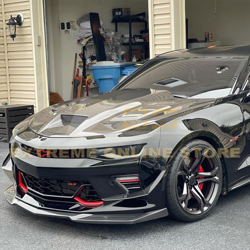 Carbon fiber front store splitter camaro ss