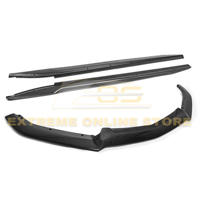 2014-19 Cadillac CTS Carbon Fiber Front Splitter & Side Skirts