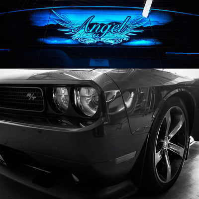 WindRestrictor® 2008-Up Dodge Challenger Rear Add On Glow Plate