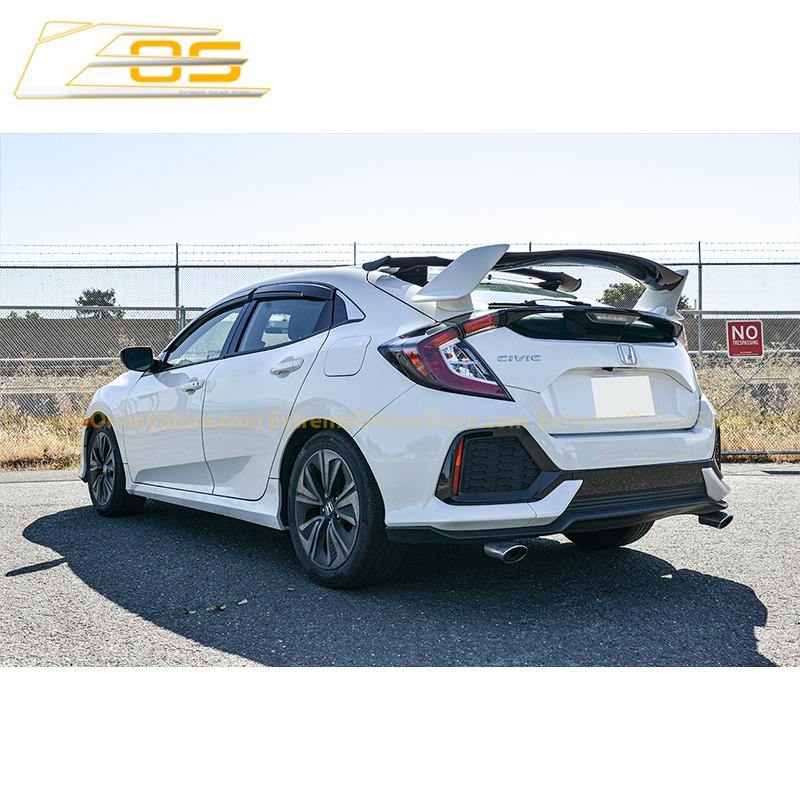 2016-19 Honda Civic Hatchback Spoon Style Rear Roof Spoiler Kit - ExtremeOnlineStore