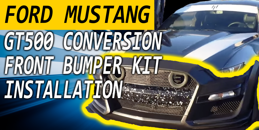 Ford Mustang GT500 Conversion Front Bumper Kit Extreme Online Store ft. @lifeoftreysempire2661