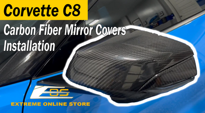 Corvette C8 Carbon Fiber Mirror Covers Installation Extreme Online Store ft. @eight16garage