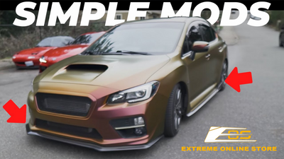 WRX Carbon Fiber Front Lip and Side Skirts Installation Extreme Online Store ft. @CarsWithJR