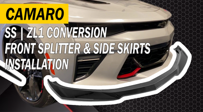 6th Gen Camaro SS | ZL1 Conversion Front Splitter & Side Skirts Installation EOS ft.  @NextGenSpeed