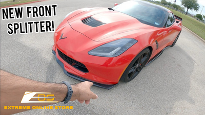 Corvette C7 Z06 Stage 2 Front Splitter Review Extreme Online Store ft. @TheRogueVette