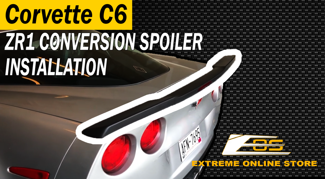 Corvette C6 Side Skirts & Rear Spoiler Installation Extreme Online Store ft @ShiftLounge
