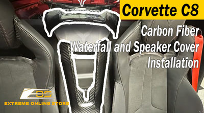 Corvette C8 Speaker & Waterfall Console Cover Installation EOS ft. @THECORVETTECHANNEL