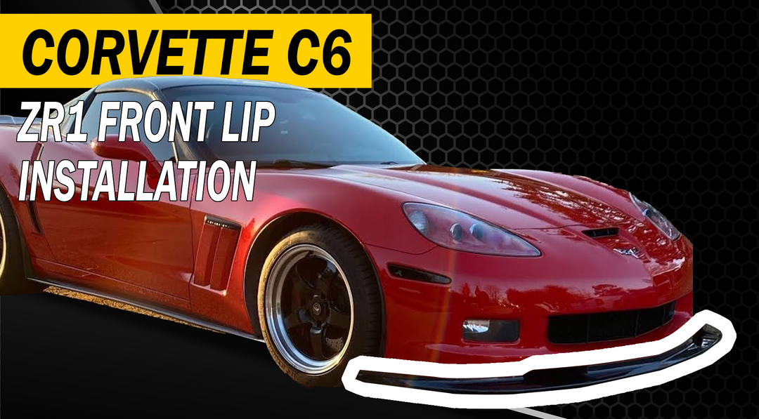 C6 ZL1 Front Splitter Ground Effect Installation Extreme Online Store ft. @haloperformance1995