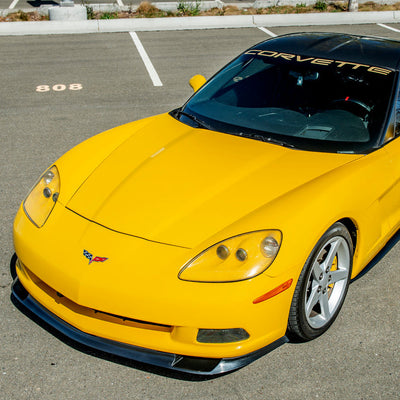 Corvette C6 Base Model ZR1 Conversion Front Splitter Lip Installation Manuel