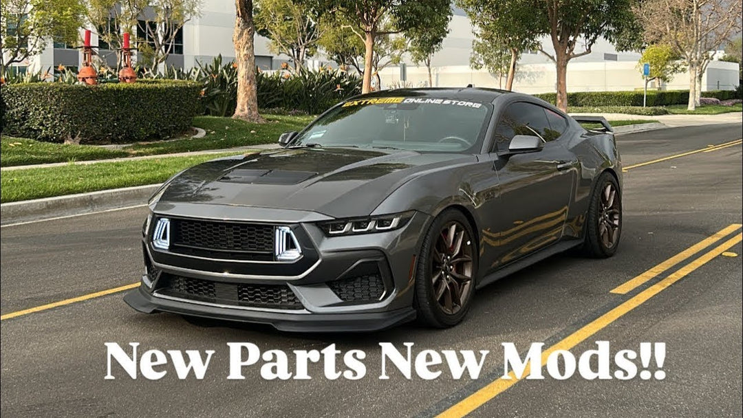 Carbon Gurney Flap for 2024 Mustang Installed by @locos.garage