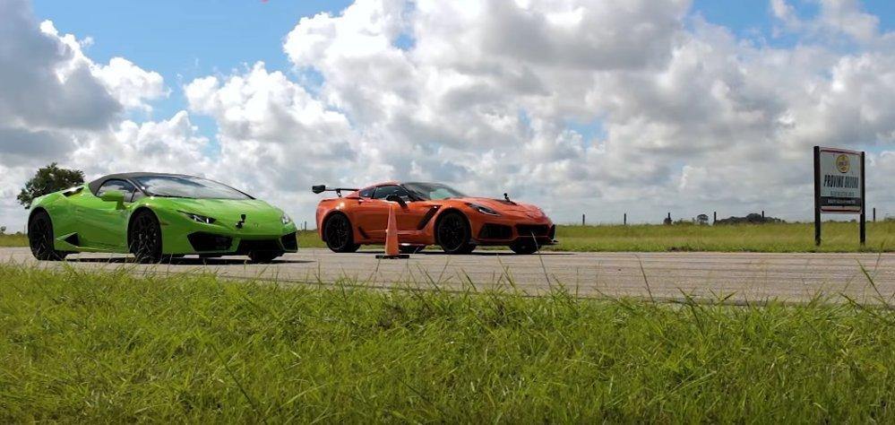2019 Corvette ZR1 Crushes Lamborghini Huracan on the Drag Strip - Extreme Online Store
