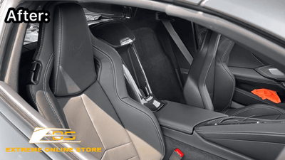 Extreme Online Store | C8 Corvette Carbon Fiber Console Waterfall & Speaker Cover installation
