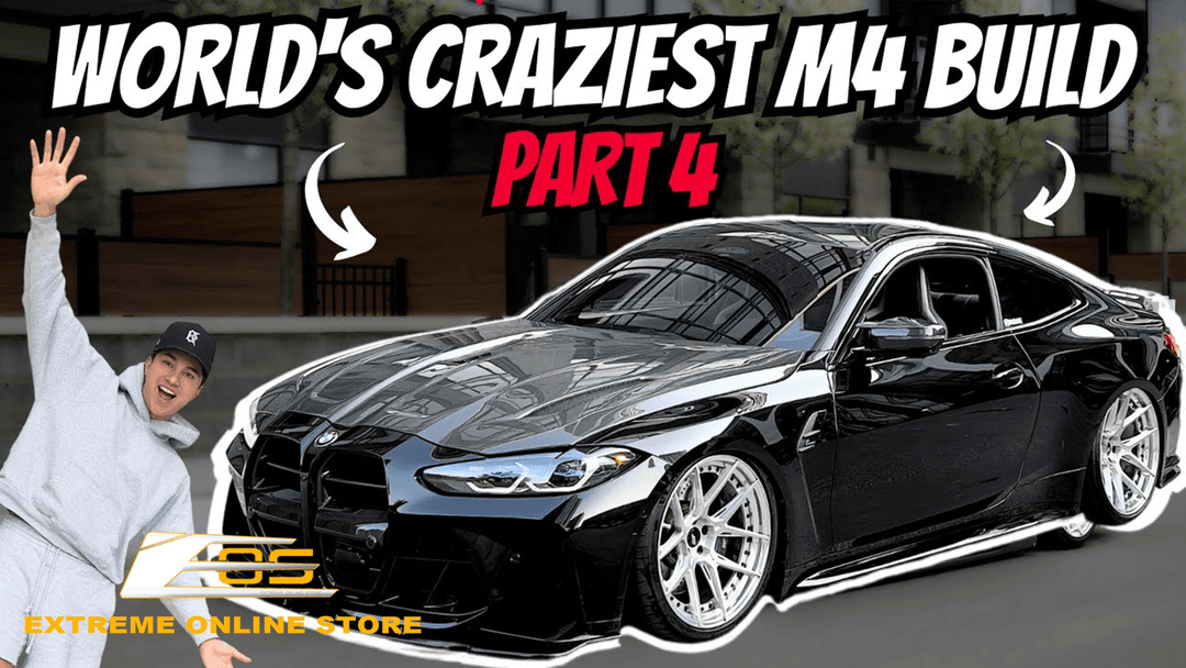 Extreme Online Store | 2021+ BMW M4 Carbon Fiber Front Splitter Lip installed by @M4Dave