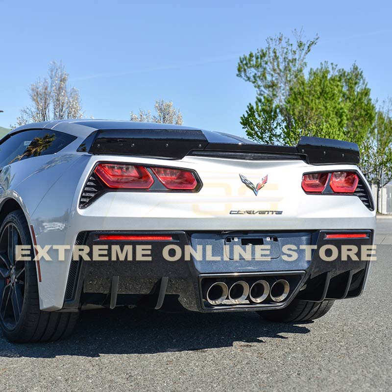 Corvette C7 Rear Bumper Diffuser Fins Installation Manuel