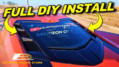 Extreme Online Store | Corvette C8 Carbon Fiber Rear Hatch Vent Installed by @NuHorizonC8