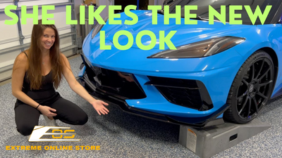 Extreme Online Store | Corvette C8 Z06 Package Splitter & Side Canard Installed By @eight16garage