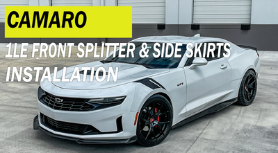 Extreme Online Store | 6th Gen Camaro 1LE Front Splitter & Side Skirts Installed By @100aventador