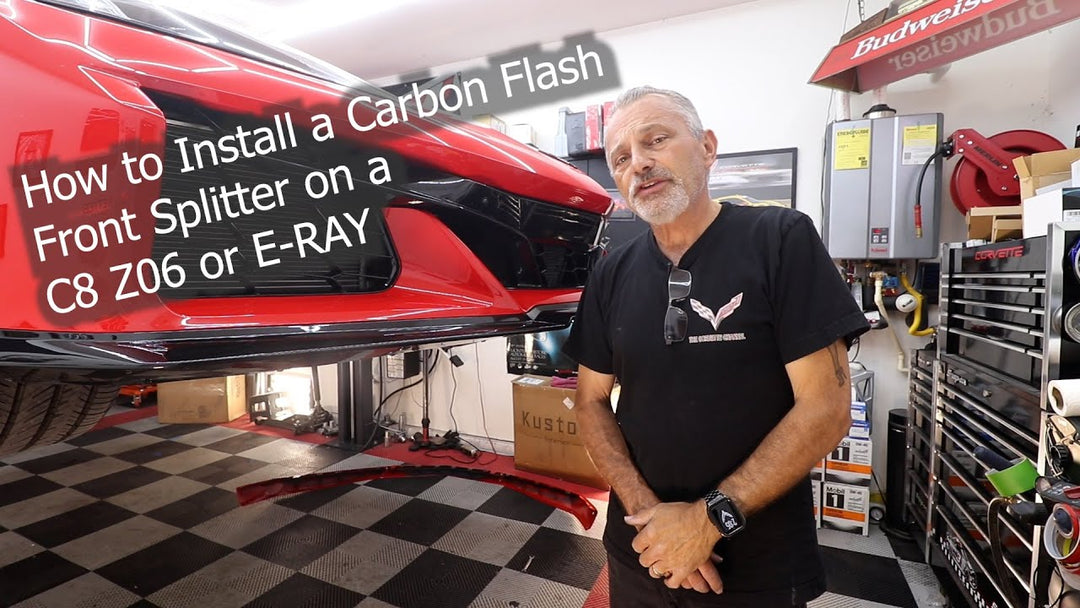 Corvette C8 Z06 / E-Ray Front Splitter [Z07 Package] Installation by @THECORVETTECHANNEL