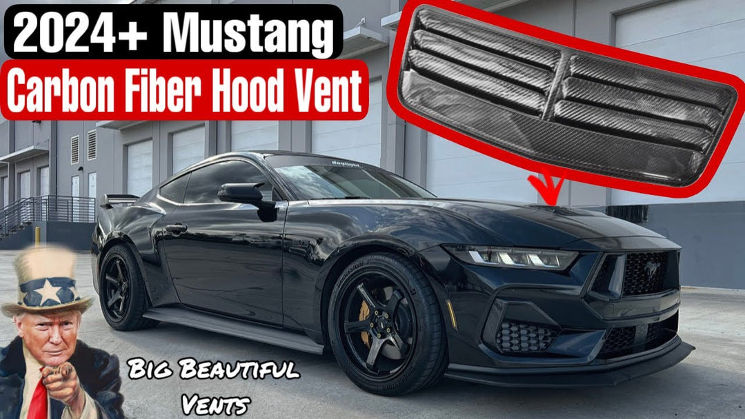 2024+ Ford Mustang Hood Vent Installed by @Wimya