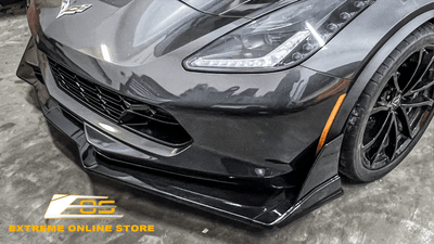 Extreme Online Store | Corvette C7 Stage 3.5 Extended Front Splitter Lip Installed by @ghostlyrich