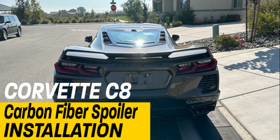 Extreme Online Store | C8 Corvette Carbon Fiber Spoiler installed by @THECORVETTECHANNEL