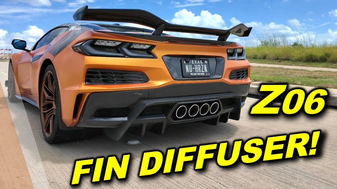 2023-Up Corvette C8 Z06 Rear Diffuser Installed by @NuHorizonC8