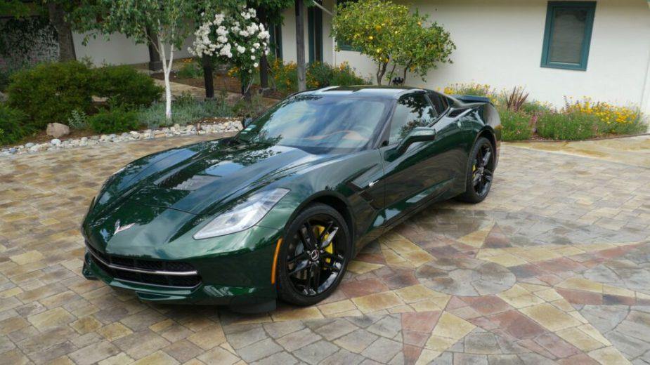 Chase Away the Gray in a Lime Rock Green C7 Corvette Z51 - Extreme Online Store