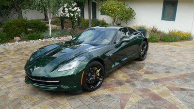 Chase Away the Gray in a Lime Rock Green C7 Corvette Z51