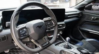 24+ Ford Mustang Steering Wheel Trim Cover Installation @jakecupz