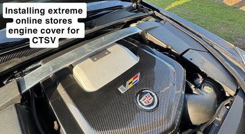 2009-15 Cadillac CTS-V Carbon Fiber Front Engine Cover Installation EOS ft. @TheDrivenHQ
