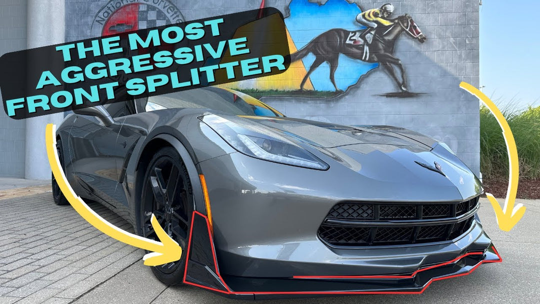 Extreme Online Store Corvette C7 Stage 3.5 Extended Front Splitter/Lip Installed By  @loganbirchfield 