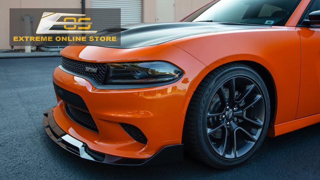 Extreme Online Store | Dodge Charger SRT Performance Front Splitter installed by ‪@DroppinGearz‬