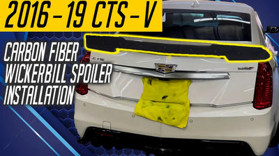 Installing 2016-19 CTS-V Carbon Fiber Wickerbill Spoiler @veggiej35