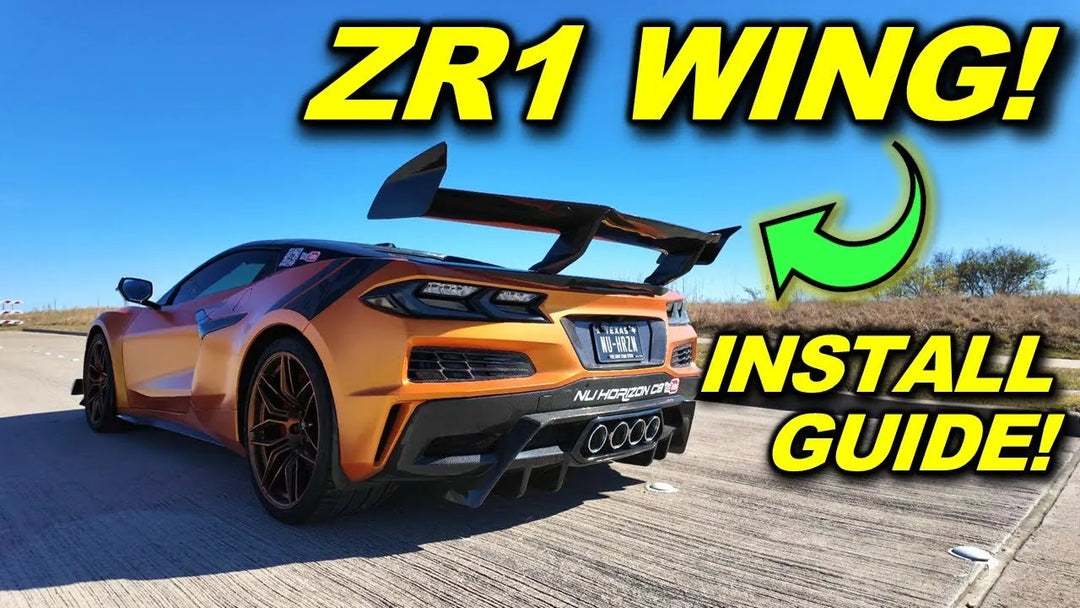 Corvette C8 ZR1 Spoiler Bracket Installation by @NuHorizonC8