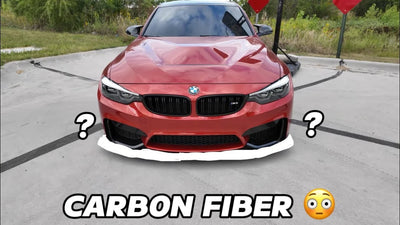 BMW F80 M3 Carbon Splitter Installation by @illest_evr