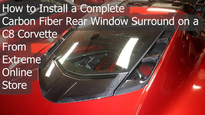 Corvette C8 Carbon Fiber Hatch Vent Trim & Window Trim Installation @THECORVETTECHANNEL