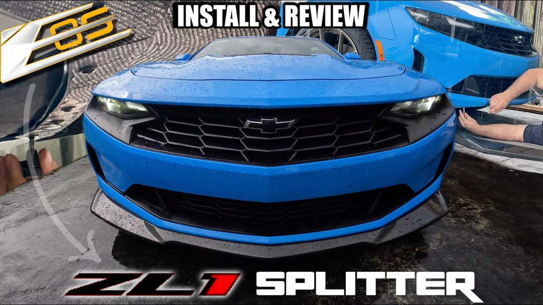 Extreme Online Store | 6th Gen Camaro ZL1 Package Carbon Front Splitter Installed by @gvaspirated