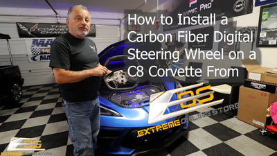 2020-Up Corvette C8 Carbon Fiber Steering Wheel Installation @THECORVETTECHANNEL