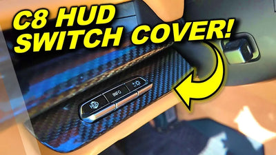 Time for a Change: Exploring the C8 Corvette's Carbon Fiber HUD Button Cover! @extremeonlinestoreYT