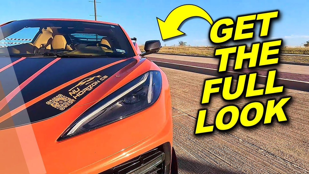 @NuHorizonC8 Installed Corvette C8 Carbon Fiber Lower Mirror Cover From Extreme Online Store