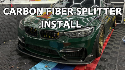 BMW F80 M3 Carbon Front Splitter Installation @endlessgarage