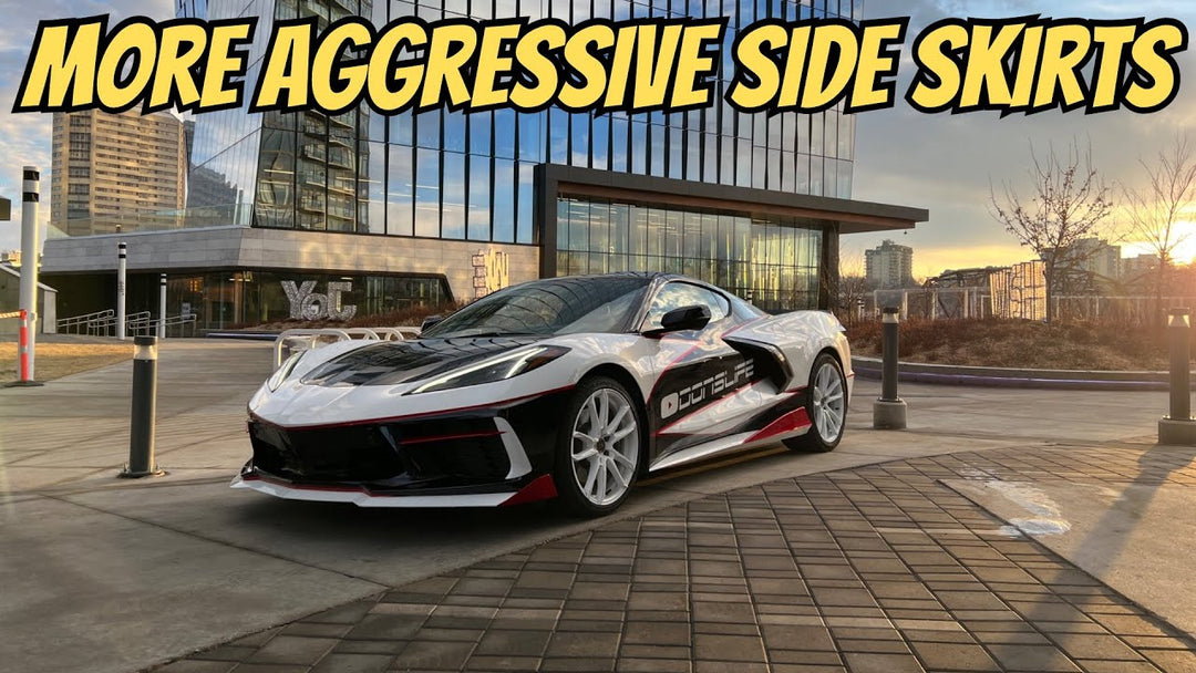 Corvette C8 5VM Side Skirts Rocker Panels Installation Extreme Online Store ft. @Donslife